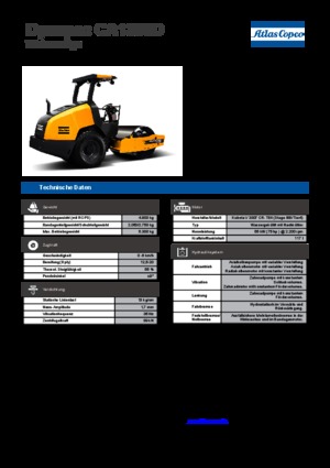 Valjci s jednim bubnjem Dynapac CA 1300 D