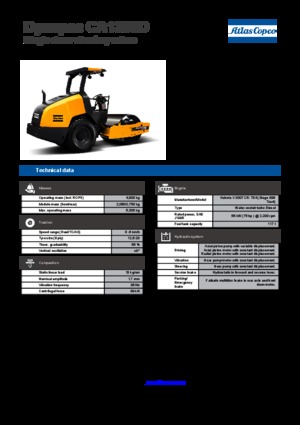 Valjci s jednim bubnjem Dynapac CA 1300 D