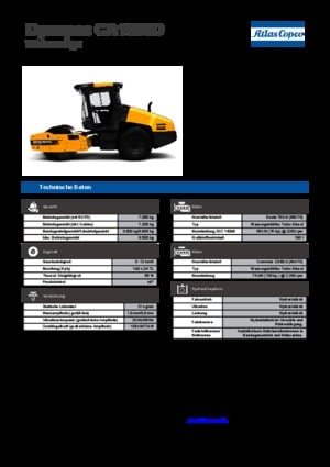 Valjci s jednim bubnjem Dynapac CA 1500 D