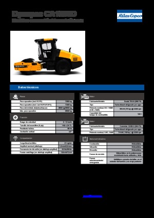 Valjci s jednim bubnjem Dynapac CA 1500 D