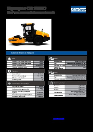 Valjci s jednim bubnjem Dynapac CA 1500 D