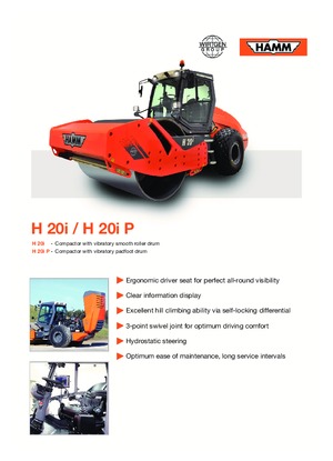 Valjci s jednim bubnjem Hamm H 20i