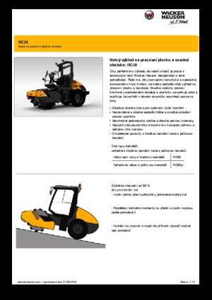 Valjci s jednim bubnjem Wacker Neuson RC50P