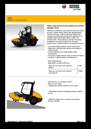 Valjci s jednim bubnjem Wacker Neuson RC50P