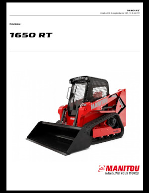 Mini utovarivači Manitou 1650RT