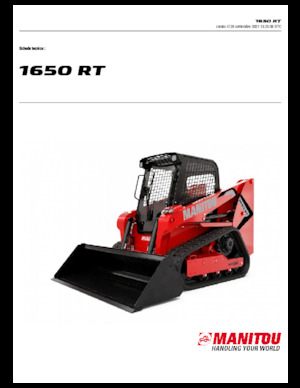 Mini utovarivači Manitou 1650RT