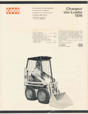 Mini utovarivači Case 1816 