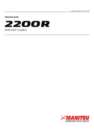 Mini utovarivači Manitou 2200R