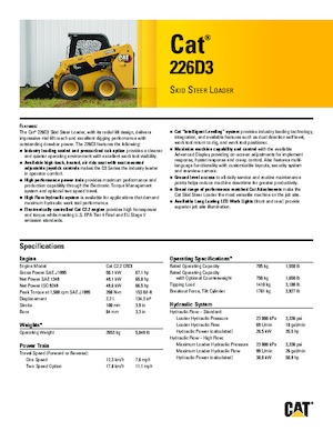 Mini utovarivači Caterpillar 226D