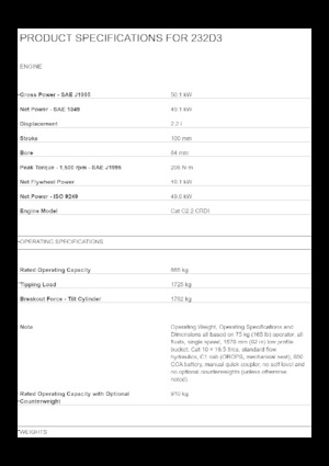 Mini utovarivači Caterpillar 232D3