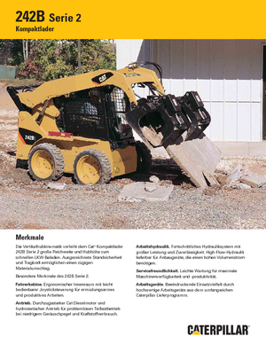 Mini utovarivači Caterpillar 242B II