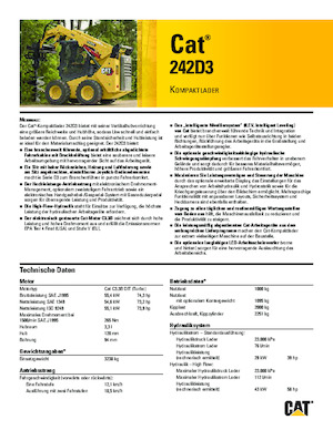 Mini utovarivači Caterpillar 242D Series 3
