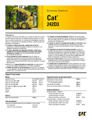 Mini utovarivači Caterpillar 242D Series 3