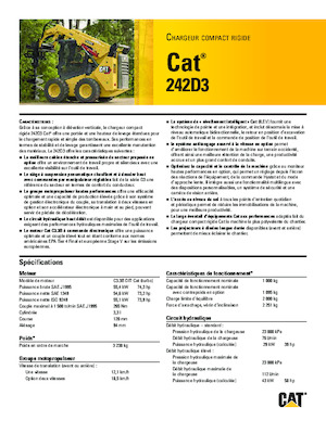 Mini utovarivači Caterpillar 242D Series 3