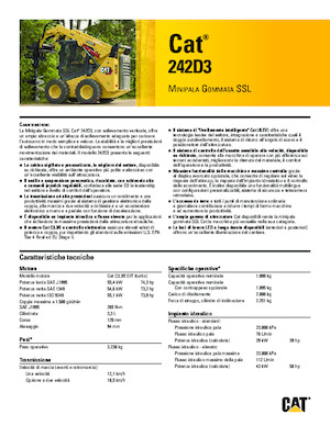 Mini utovarivači Caterpillar 242D Series 3