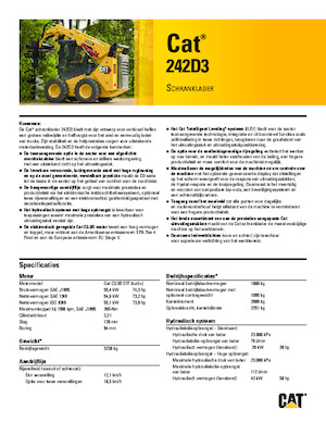 Mini utovarivači Caterpillar 242D Series 3