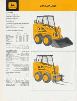 Mini utovarivači John Deere Construction 24A