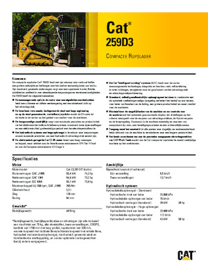 Mini utovarivači Caterpillar 259D Serie 3 Deltalader
