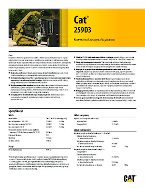 Mini utovarivači Caterpillar 259D Serie 3 Deltalader