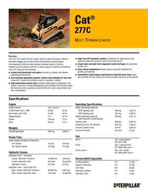 Mini utovarivači Caterpillar 277C