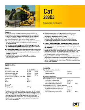 Mini utovarivači Caterpillar 289D Serie 3 Deltalader