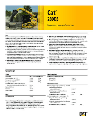 Mini utovarivači Caterpillar 289D Serie 3 Deltalader