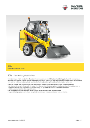 Mini utovarivači Neuson 501s
