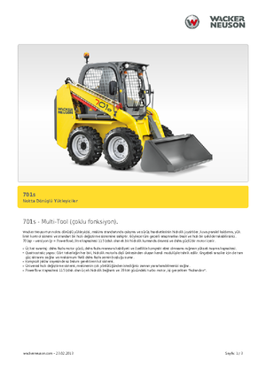 Mini utovarivači Neuson 701s