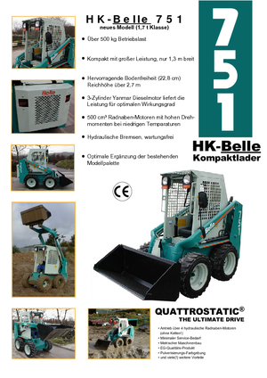 Mini utovarivači BELLE (HK-Belle) 751