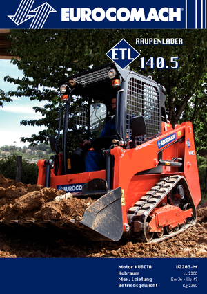 Mini utovarivači Eurocomach ETL 140.5