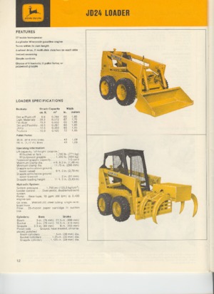 Mini utovarivači John Deere Construction JD24