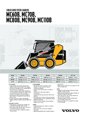 Mini utovarivači Volvo MC110B