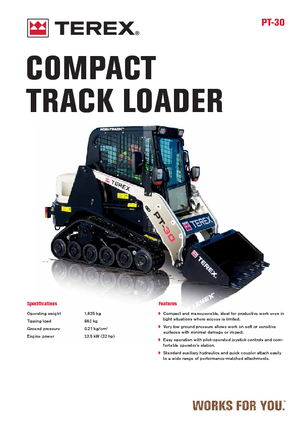 Mini utovarivači Terex PT 30
