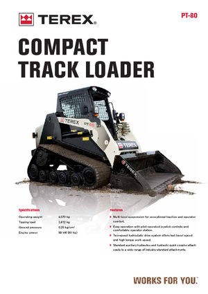 Mini utovarivači Terex PT 80