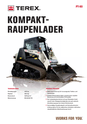 Mini utovarivači Terex PT 80
