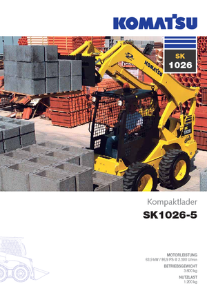 Mini utovarivači Komatsu SK1026-5 turbo