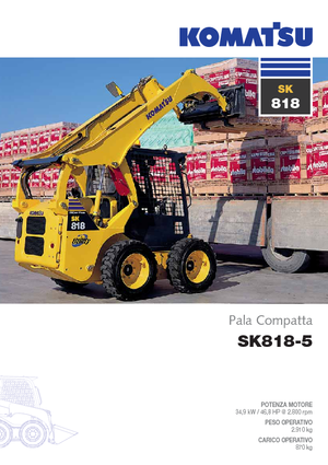 Mini utovarivači Komatsu SK818-5 Super Flow