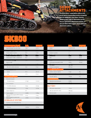 Mini utovarivači Ditch Witch SK800