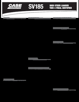 Mini utovarivači Case SV185