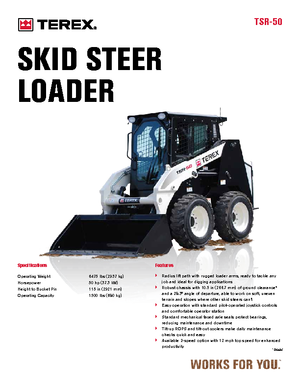 Mini utovarivači Terex TSR 50