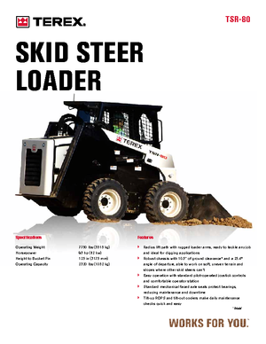Mini utovarivači Terex TSR 80
