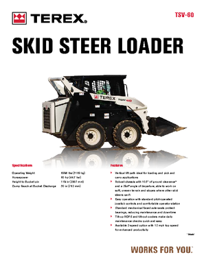 Mini utovarivači Terex TSV 60