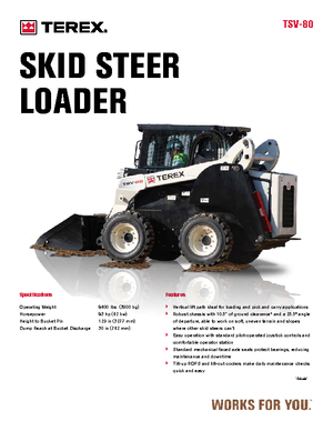 Mini utovarivači Terex TSV 80