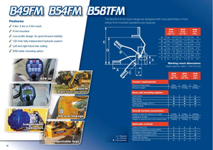 Kosilice za nagib Bomford B 58T FM