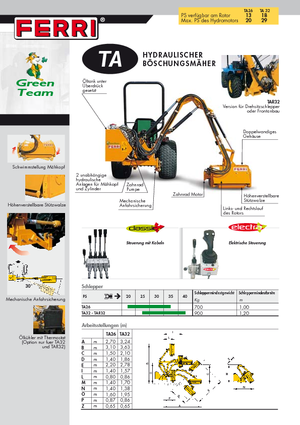 Kosilice za nagib Ferri TA 26