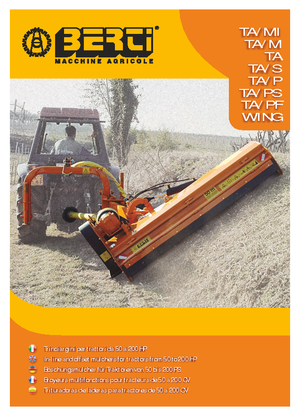 Kosilice za nagib Berti TA 180