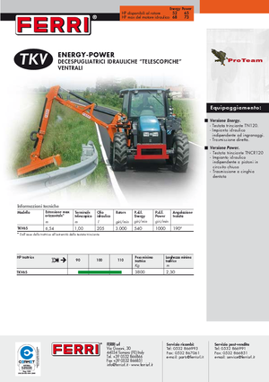 Kosilice za nagib Ferri TKV 65