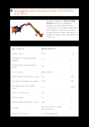 Kosilice za nagib Pronar WWT 800T