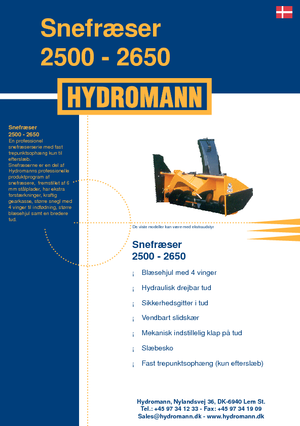 Rezači snijega Hydromann 2500