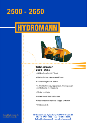 Rezači snijega Hydromann 2500